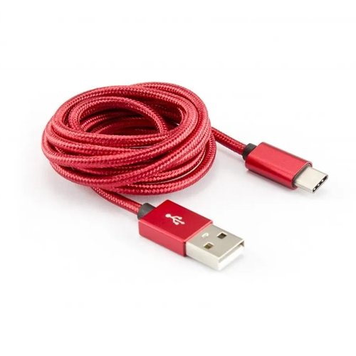 USB Ladekabel A-C 1,5M r�d